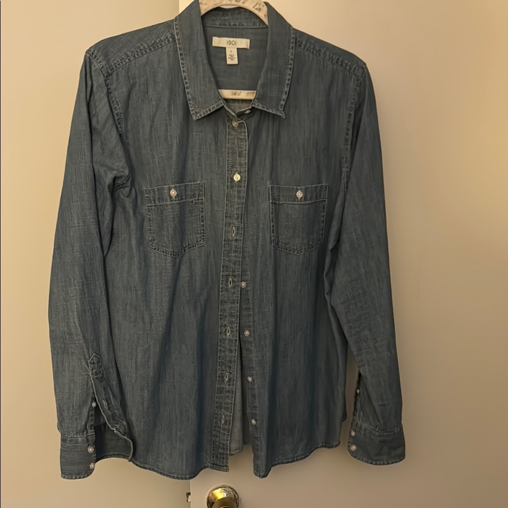 Denim Button-Up Shirt